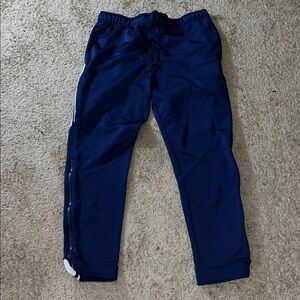 Holloway Men's Dark Blue Joggers with White Stripe